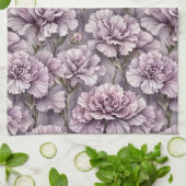 Purple Flower Theedoek (Gevouwen)