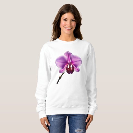 purple flower trui (Voorkant volledig)