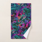 Purple Flowers - Abstracte kunstdameshanddoeken Bad Handdoek (Handdoek)