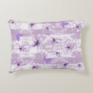 Purple Flowers Accent Kussen