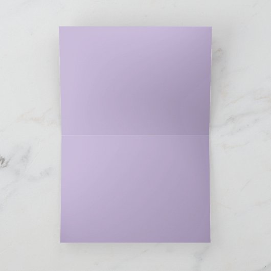 Purple Flowers All Occasion Blank Greeting Kaart (Binnen)