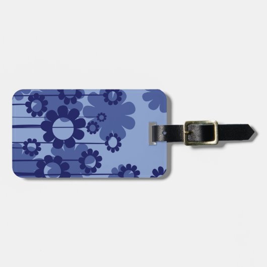 Purple Flowers Bagagelabel (Voorkant horizontaal)