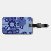 Purple Flowers Bagagelabel (Achterkant horizontaal)