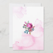 Purple Flowers Begrafenis Vieren van het leven Kaart (Achterkant)