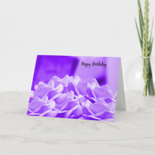 Purple Flowers Birthday-kaart Feestdagen Kaart