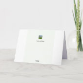 Purple Flowers Birthday-kaart Kaart (Achterkant)