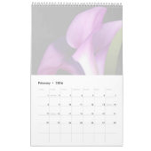 Purple Flowers Block Notes Kalender (Feb 2026)