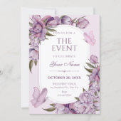 Purple flowers bloom kaart (Voorkant)