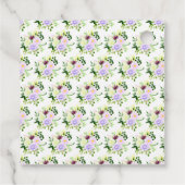 Purple Flowers Bridal Shower Thank You Bedankjes Labels (Achterkant)