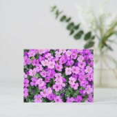 Purple Flowers Briefkaart (Staand voorkant)