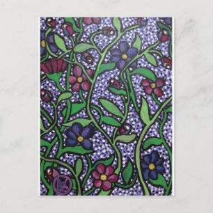 Purple Flowers Briefkaart