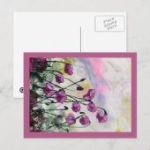 Purple Flowers Briefkaart (Voorkant / Achterkant)