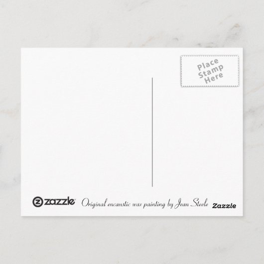 Purple Flowers Briefkaart (Achterkant)