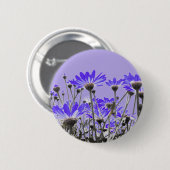 Purple Flowers Button (Voorkant /achterkant)