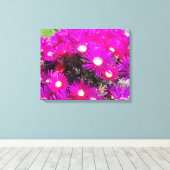 Purple Flowers Canvas Afdruk (Insitu (Houten vloer))