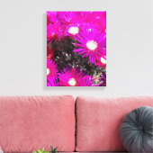 Purple Flowers Canvas Afdruk (Insitu (Woonkamer))