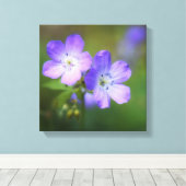 Purple Flowers Canvas Afdruk (Insitu (Houten vloer))