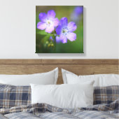 Purple Flowers Canvas Afdruk (Insitu (Slaapkamer))