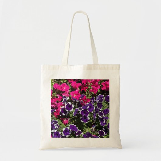 Purple Flowers Canvas tas - Botanische kunst (Voorkant)