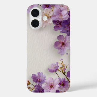 Purple Flowers iPhone 16 Hoesje
