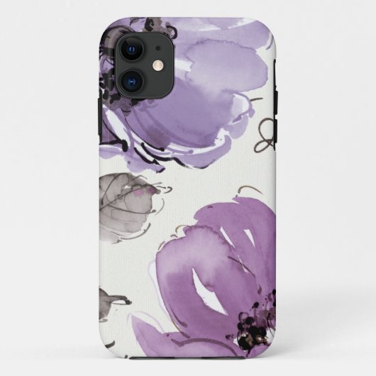Purple Flowers Case-Mate iPhone Case (Achterkant)