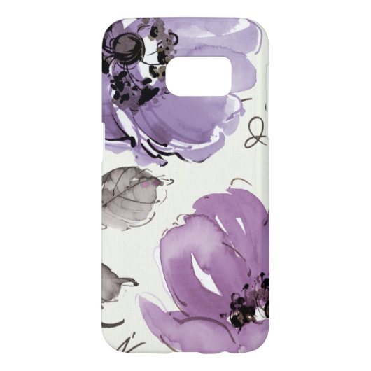 Purple Flowers Case-Mate Samsung Galaxy Hoesje (Achterkant)