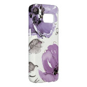 Purple Flowers Case-Mate Samsung Galaxy Hoesje (Back/Rechts)