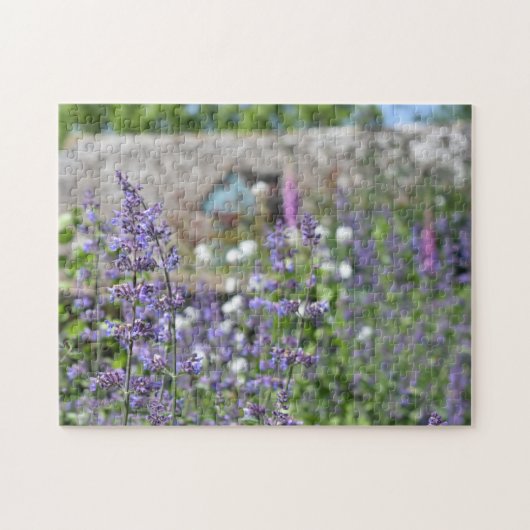Purple Flowers Country House Garden Cotswds UK Legpuzzel (Horizontaal)