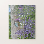 Purple Flowers Country House Garden Cotswds UK Legpuzzel (Verticaal)