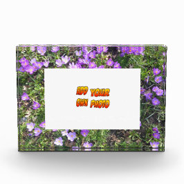 Purple Flowers Crocus Cust. Fotoblok