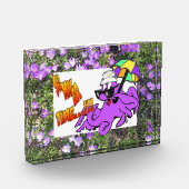 Purple Flowers Crocus Photo Block Fotoblokken (Links)