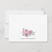 Purple Flowers Dank je kaarten, dank je wel Bedankkaart (Achterkant)