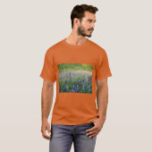 Purple Flowers Design Logo – Elegance in Bloom T-shirt (Voorkant volledig)