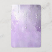 Purple Flowers Detail Enclosure Informatiekaartje (Achterkant)