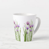 Purple Flowers en Bugs Latte Mok (Rechterhoek)