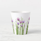 Purple Flowers en Bugs Latte Mok (Voorkant)