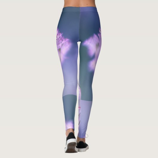 Purple Flowers en Ladybug Leggings (Achterkant)