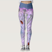 Purple Flowers en Ladybug Leggings (Voorkant)