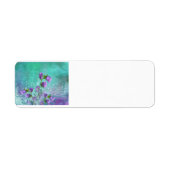 Purple Flowers en Musical Notes Etiket (Voorkant)
