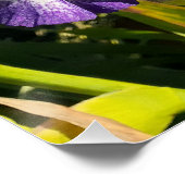 Purple Flowers Floral Iris Irises Mothers Day Perfect Poster (Hoek)