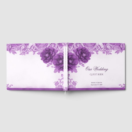 Purple Flowers Flourish gastenboek (Volledig)