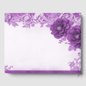 Purple Flowers Flourish gastenboek (Achterkant)