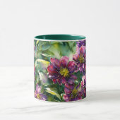 Purple Flowers Garden Floral Mok Cup (Midden)