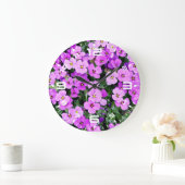 Purple Flowers Garden Grote Klok (Huis)