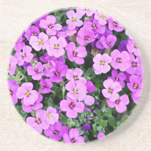 Purple Flowers Garden Zandsteen Onderzetter