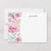 Purple Flowers | Gepersonaliseerde schrijfbenodigd Kaart (Voorkant)