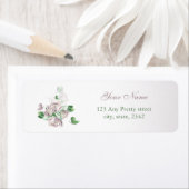 Purple Flowers Green Leaves Retour Adres Label (Insitu)