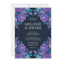 Purple Flowers Handbeschilderd Weddenschap