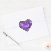 Purple Flowers Hart Sticker (Envelop)