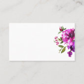 Purple Flowers Hoeveel Kissers spelen kaarten Plaatskaartje (Achterkant)